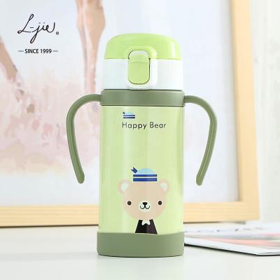 China Christmas Sustainable Gift Cute Cartoon BPA Free Sports Cup Logo Stainless Steel Kids Custom Water Bottles for sale