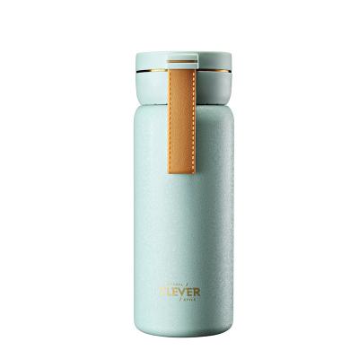 China Monogram Stainless Steel Water Bottle Green Stainless Steel Infuser Bottle Viable Steel Water Bottle for sale