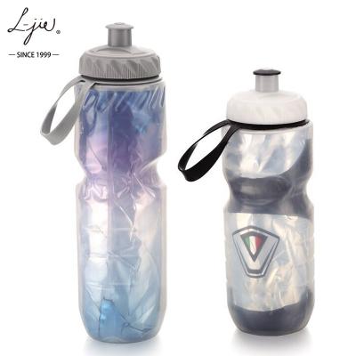 China LDPE Logo Customized 650ml Sustainable Plastic Bicycle Sport Water Bottle BPA Free Plastic Water Bottle for sale