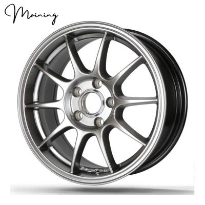 China 6061-T6 5x100 Aluminum 5x112 5x114.3 17 18 19 Inch 20 Forged Car Rims Sport Forged Silver Rim TE 37 Saga High Performance Track Wheels for sale