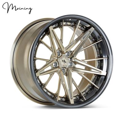 China 6061-T6 Aluminum Maining 17 18 19 20 21 22 Custom Size Color 3 Price Passenger Car Alloy Forged Wheel For 2012 E350 Mercedes Benz Porsche 911 for sale