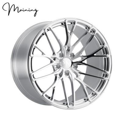 China 6061-T6 Aluminum 16-24 Inch Wheels Brushed Silver Multi Spoke Forged Wheels For Audi Q5 Q7 Q8 S6 S7 S8 A6 A7 A8 Rims Custom Wheels Finishes for sale