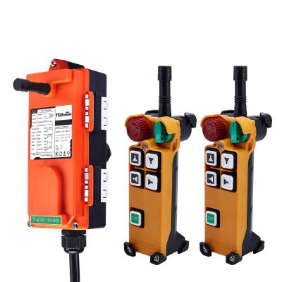 China F21-4D Waterproof Double Speed ​​Push Button Industrial Radio Remote Control For CD Electric Crane for sale