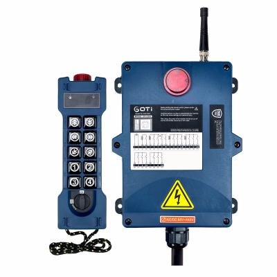 China Waterproof Industrial GT-LD10 Crane Hoist Remote Control Dual Speed ​​Switch 10 Radio Wireless Channel Replace UTING F24-10D Remote Control for sale