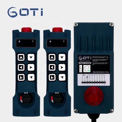 China Waterproof Industrial Radio Wireless GT-RS06 (2TX+1RX) Crane Hoist Remote Control Switch 6 Channel Replace UTING F21-E1B F21-E1 Remote Control for sale