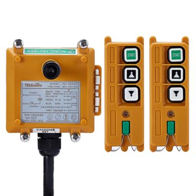 China China Manufacturer Universal Industrial Telecrane F21-2D Radio Remote Control System 2 Transmitter 1 Receiver for sale