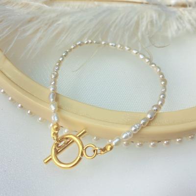 China Small Pearl Choker Necklace OT Stainless Steel CLASSIC Natural Freshwater Buckle Bracelet Different Lengths Custom for sale