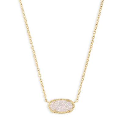 China Fashion Jewelry CLASSIC 18k Gold Plated Pendant Necklace For Women Luxury 18K Gold Jewelry Natural Stone Necklaces Wholesale for sale