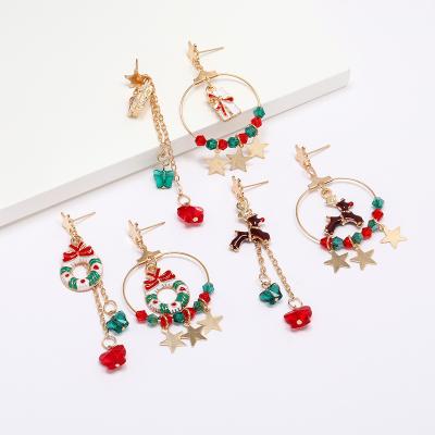 China Fashion bracelet jewelry 2021 new Christmas elk star creative pendant set jewelry earrings wholesale for sale