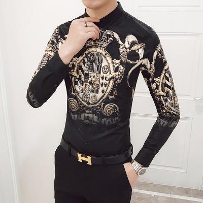 China Breathable Warm Casual Mardi Gras Mardi Gras Long Sleeve Mens Designer Shirts Custom Made Formal Shirts For Men 2021 for sale