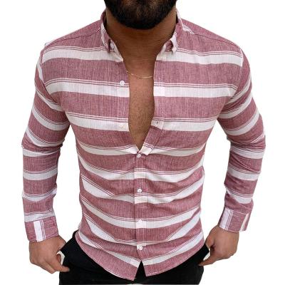 China Anti-pilling Men's Designer Shirts Plus Size Vintage Buttons Gent's Long Sleeve Luxury Men's Shirts Shirt Dress for sale