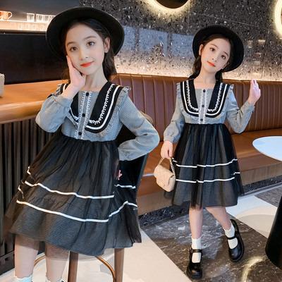 China Anti-wrinkle children's clothing hot sale fashion designed sweet dress children's princess clothing girl's long-sleeved teenage girls clothes for sale