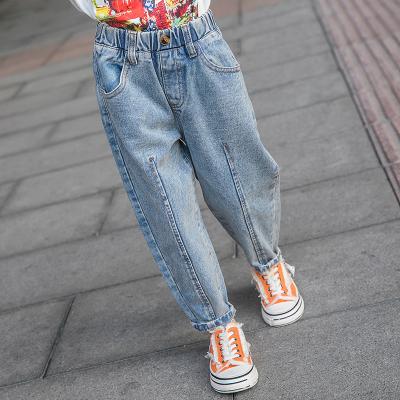 China Breathable Kids Clothing 2021 Korean High Quality Denim School Girl Toddler Leggings Cowboy Pants Kids Jeans Pants For Girl Teenagers Clothes for sale