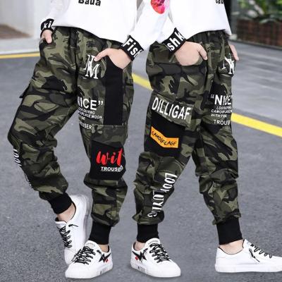 China Breathable Spring Kids Sweatpant Casual Sports Camouflage Pants For Boys Trousers for sale