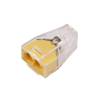 China Flame Retardant Wire 2 Hole Manufacturer Wholesale Wire Connector Quick Connect Square Hard Connector for sale