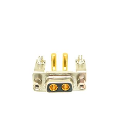 China Combo Power 2w2 D-sub 2w2 40a Computer Mechanical Equipment Coaxial High Current Connector And So On D-sub PCB 2w2 Male Female RF Immersion Coaxial for sale