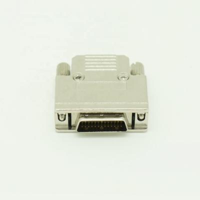 China Round type 26pin male Scsi connector cable PBT UL94V-0 scsi cover and scsi connector for sale