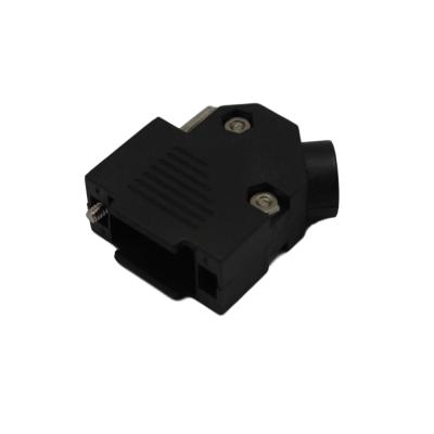 China D-under Hoods 9pin Power Plastic 45 Degree Black 9 Pin Right Angle Connector Cover for sale