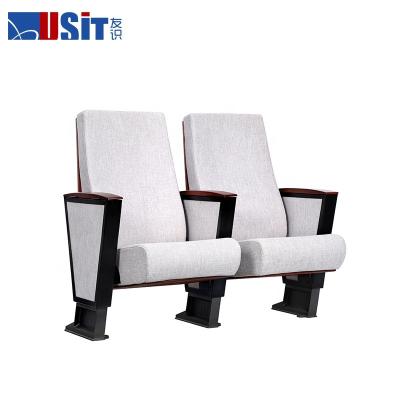 China Book net to place USIT UA-6176 RTS Bible wholesale metal armrest used church theater chair theater furniture auditorium chair with table for sale