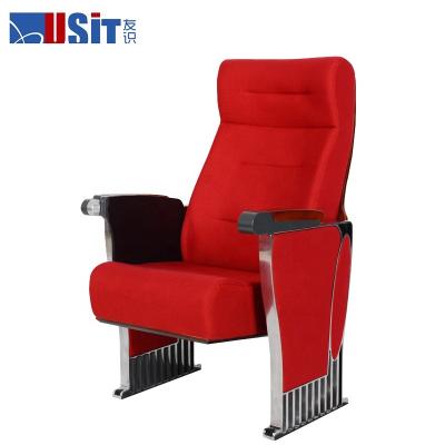 China Contemporary USIT UA625 fabric school auditorium chairs with notepad, study chair with notepad for sale