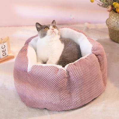 China Pet Products Soft Partially Enclosed Comfortable Sleep Mat Can Be Taken Down And Washed Cat's Nest And Bite Resistant Dog's Nest for sale