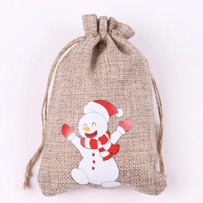 China Hot Selling Custom Logo Xmas Bag Christmas Gift Bag Waterproof Nylon Or Canvas Candy Bag for sale