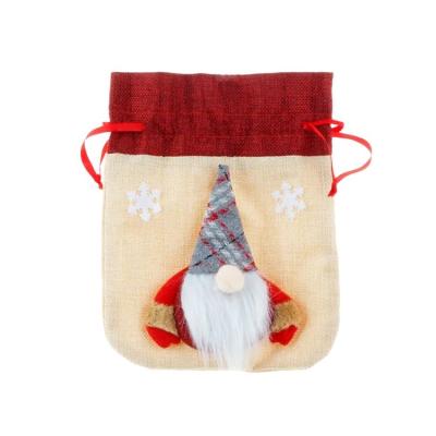 China New Christmas Internal Ornaments Faceless Older Frame Gift Bag Candy Bag for sale