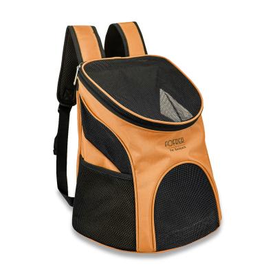 China Breathable Pet Backpack Large Capacity Mesh Multicolor Optional Breathable Polyester And Multi Function Pet Backpack for sale