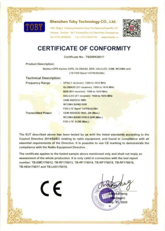 CE - Shenzhen Feifan Brother Electronics Co., Ltd.