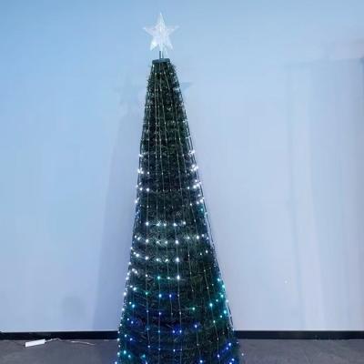 China Christmas Tree Light String 1.2M Christmas Decoration RGB Christmas Tree Light String Garden Wedding for sale