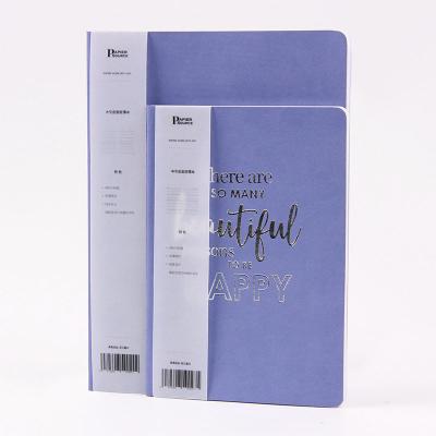 China Fashion Softcover A5 PU Aluminum Foil Leather Notebook For Business Students B5 Custom for sale