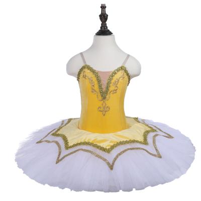 China ARD8075 swan lake performance yellow swan bodice and white swan ballet layer TUTU for sale