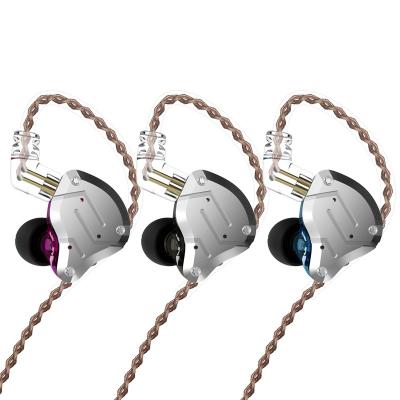 China Metal 4BA 1DD Hybrid Ear Hook Headphones 10 Units HIFI Bass Port Noise Cancelling for sale