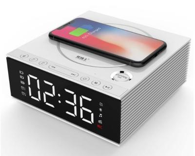 China DIY 4.2 Creative Bluetooth Speakers With Mobile Phone Wireless Charger / Alarm Clock for sale