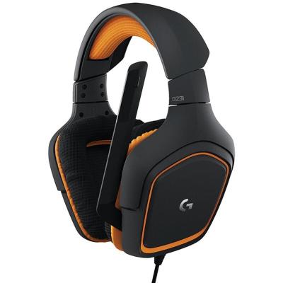 中国 単方向Micによって置かれる平らな受話口を折ることを用いる耳のヘッドホーンLogitech G231 Prodigyのまわりの90dB 販売のため