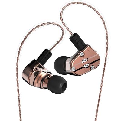 China 1DD 1BA Hybrid In Ear Earphones HIFI DJ Monitor RevoNext QT5 Dual Drivers Durable for sale