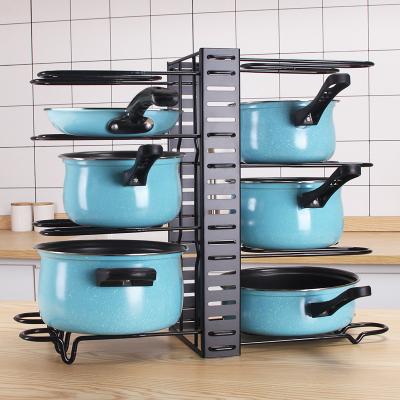 China Factory Stocked Direct Corner Stinked Around Turning Multi-Layer Storage Kitchen Shelf Rack for sale