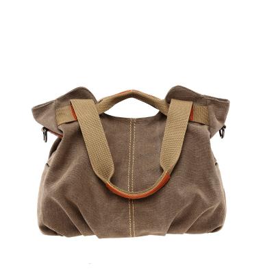 China Korean New Style Women's Retro Shoulder Bag Fashion Cross Shoulder Bag Casual Women's Canvas Handbag - Body Bag for sale