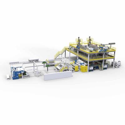 China China Factory New Double Beam Spunbond Nonwoven Fabric Spunbond Fabric Machine SS Fabric Making Machine for sale