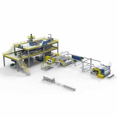 China Factory New Design Printed Nonwoven Fabric PP Spunbond Production Line Spunbond Nonwoven Fabric Making Machine Price for sale