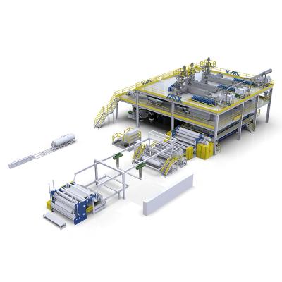 China Factory fast delivery nonwoven fabric machinery /melt machinery equipment /good quality blown meltblown nonwoven production line for sale for sale