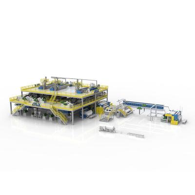 China Factory High Quality 1600-3200mm Spunbond Polypropylene Melt Blown Nonwoven Fabric Extrusion Machine for sale