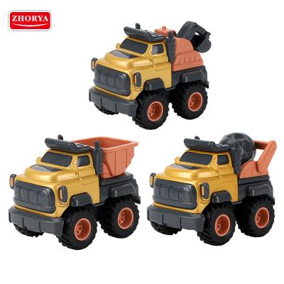 China Toy Zhorya Construction Truck Alloy Engineering Diecast Car Model Toy Diecast Excavator Model Cartoon for sale