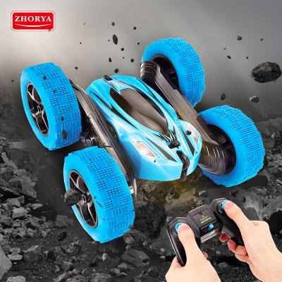 China Zhorya 4WD 2.4Ghz RC Hobby Car 360 Twitching Vehicles Radio Control Dual Sided Double Sided Toy Rotating Stunt Car Toy for sale