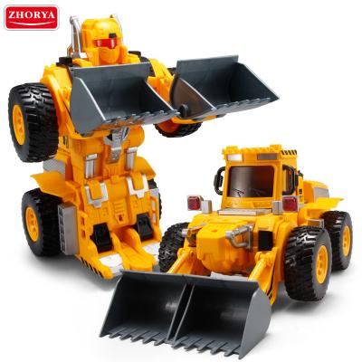 China Cartoon Toy Zhorya Transformation Robot Toy Remote Control Deformation Electric RC Excavator Deformation Robots for sale