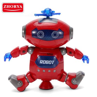 China Play 2021 New Game 360 ​​Degree Rotating Electric Robot Dancing Toy with Light and Music for sale