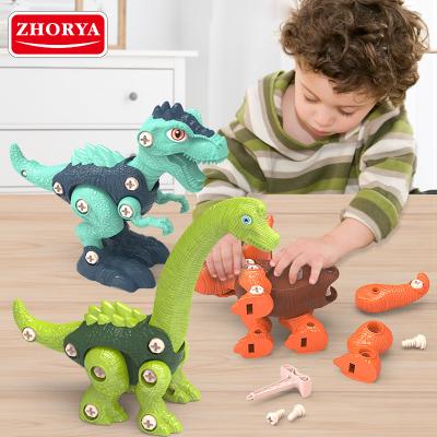 China Educational DIY Toys Zhorya Intelligence Development Early Educational Disassemble Dinosaur Toys for sale