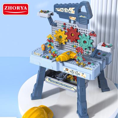 China Multifunctional double-sided child tool workshop TOY Zhorya tool kit diy toy Bench MODEL for sale