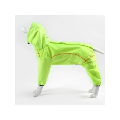 China Factory sale raincoat and viable direct quadruped reflective stain-proof pet clothes raincoat for sale