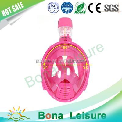 China Water Sports Anti-fog And Anti-leakage Equipments 180 Sea View Bona Mask Full Face Breathing Mask Diving Children For GoPro Camera for sale